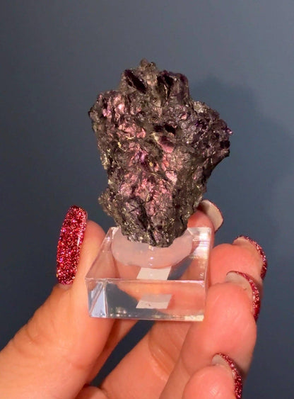 Rare!! Purple-Blue Covellite Specimen From Leonard Mine, Butte Dist. Montana USA