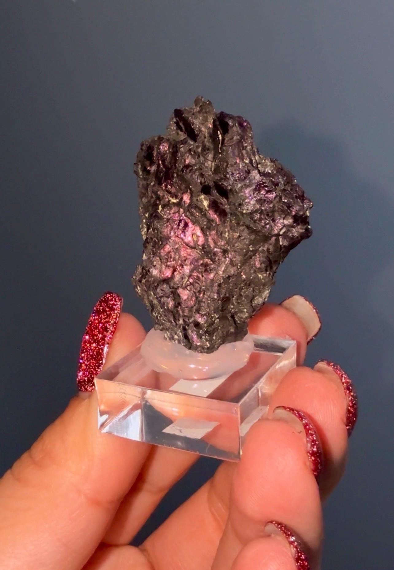 Rare!! Purple-Blue Covellite Specimen From Leonard Mine, Butte Dist. Montana USA