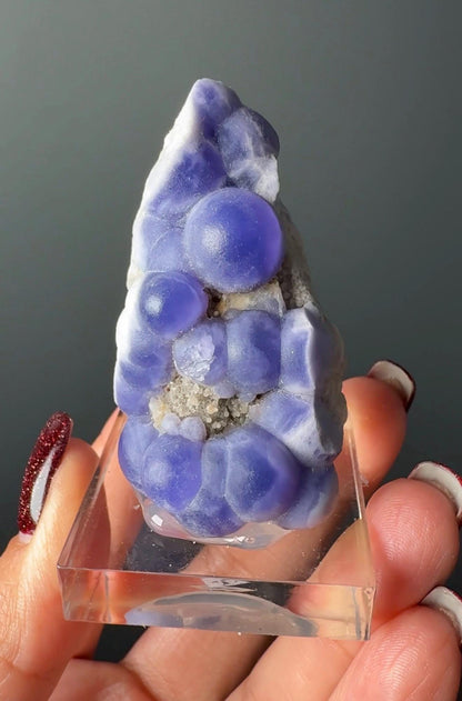 Very Rare! Botryoidal Bluish Purple Fluorite Specimen