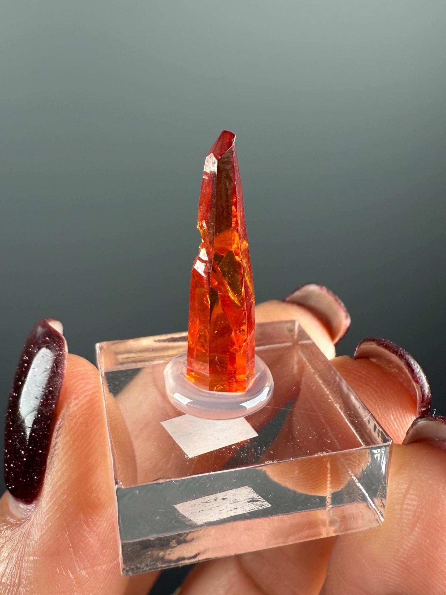 Red-Orange Zincite Specimen, Zincite Crystal