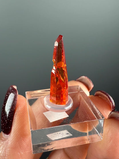 Red-Orange Zincite Specimen, Zincite Crystal