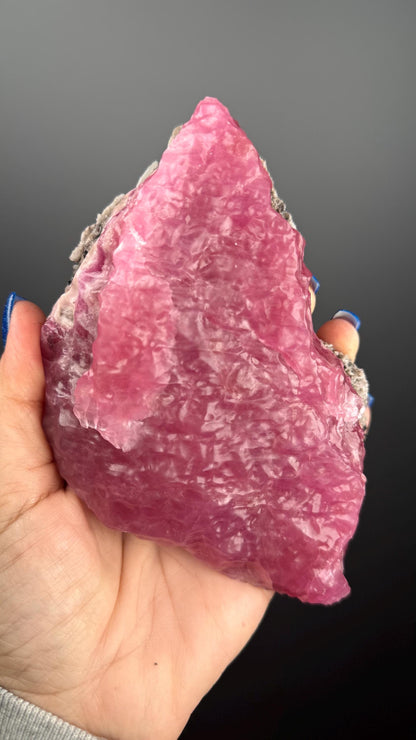 Fascinating Color ! Pink Cobalto Calcite from Morocco