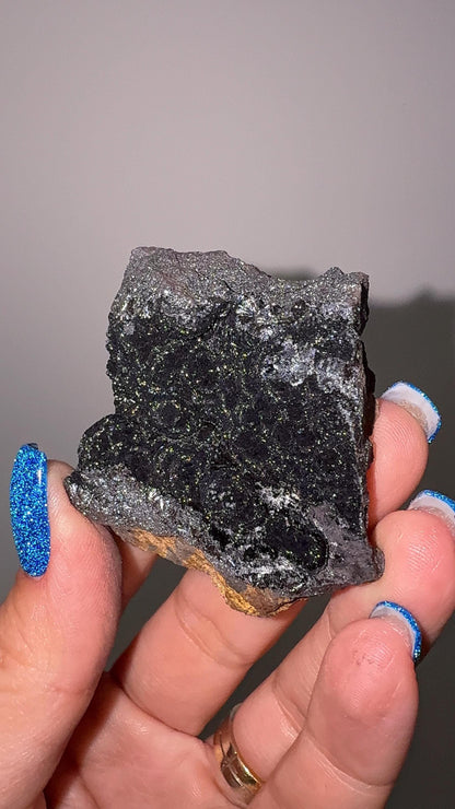 Black Galaxy Hematite Specimen