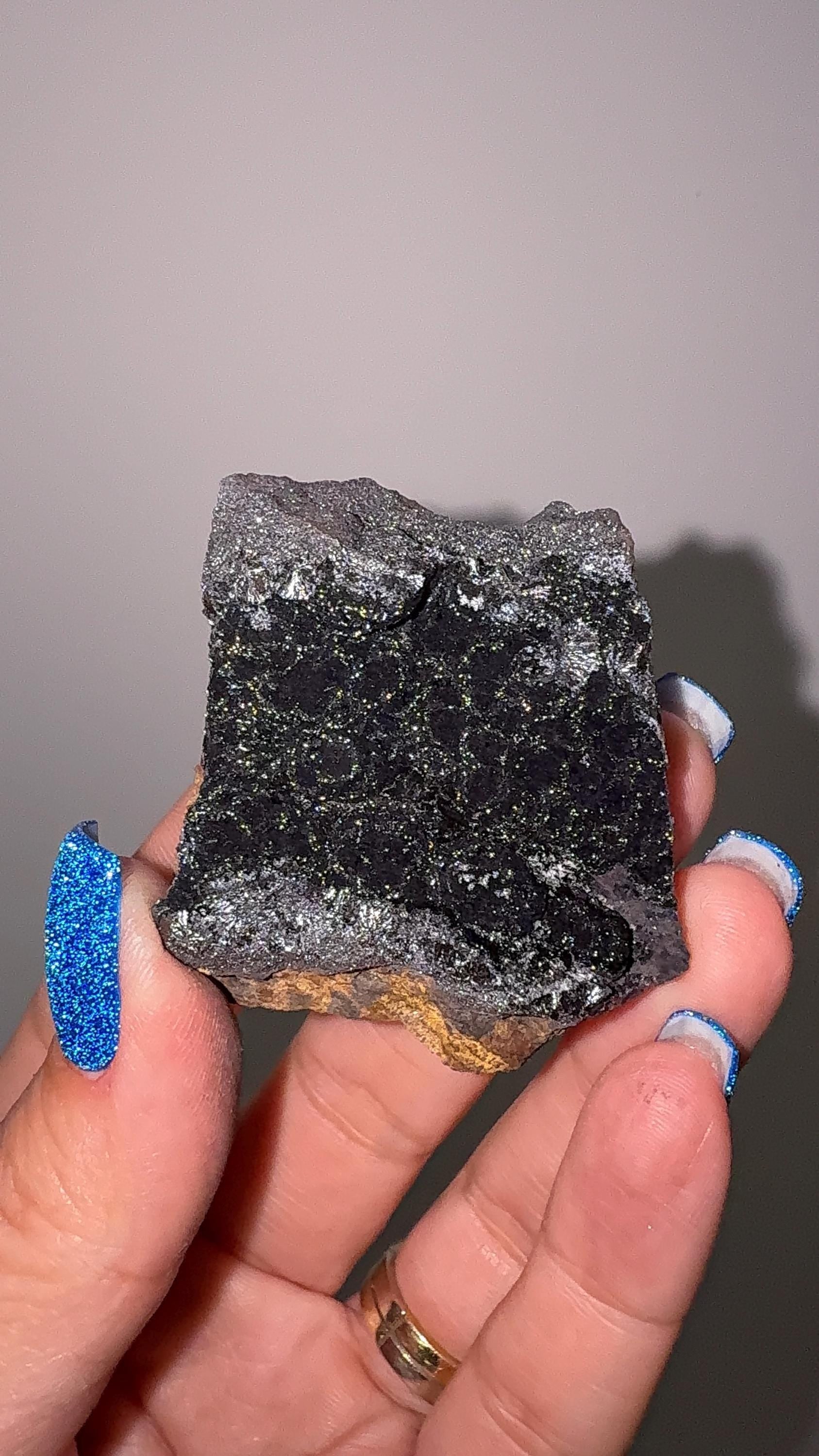 Black Galaxy Hematite Specimen
