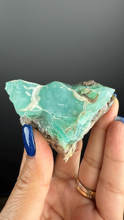New Find and Rare!Pretty Blueish-Green Color Smithsonite Mineral Crystals Specimen