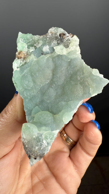 New Find and Rare!Pretty Blueish-Green Color Smithsonite Mineral Crystals Specimen