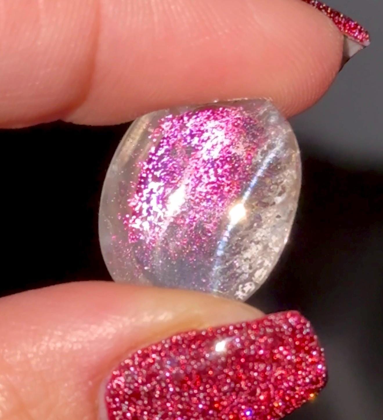 Covellite in Quartz from Brazil