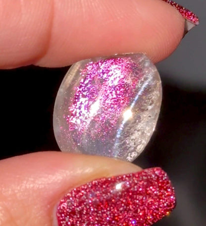 Covellite in Quartz from Brazil