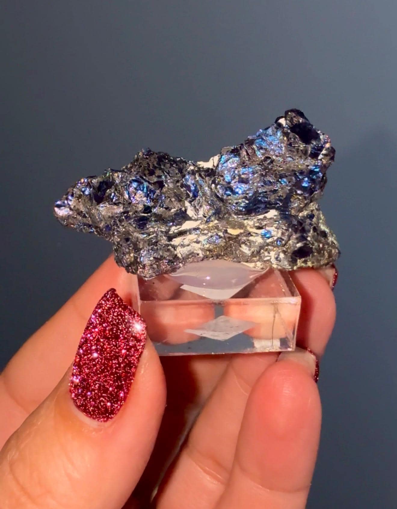 Rare!! Purple-Blue Covellite Specimen From Leonard Mine, Butte Dist. Montana USA