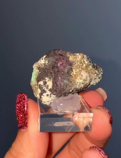 Rare!! Purple-Blue Covellite Specimen From Leonard Mine, Butte Dist. Montana USA