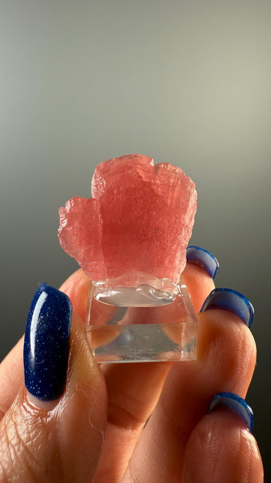 Pink Rhodochrosite Crystal