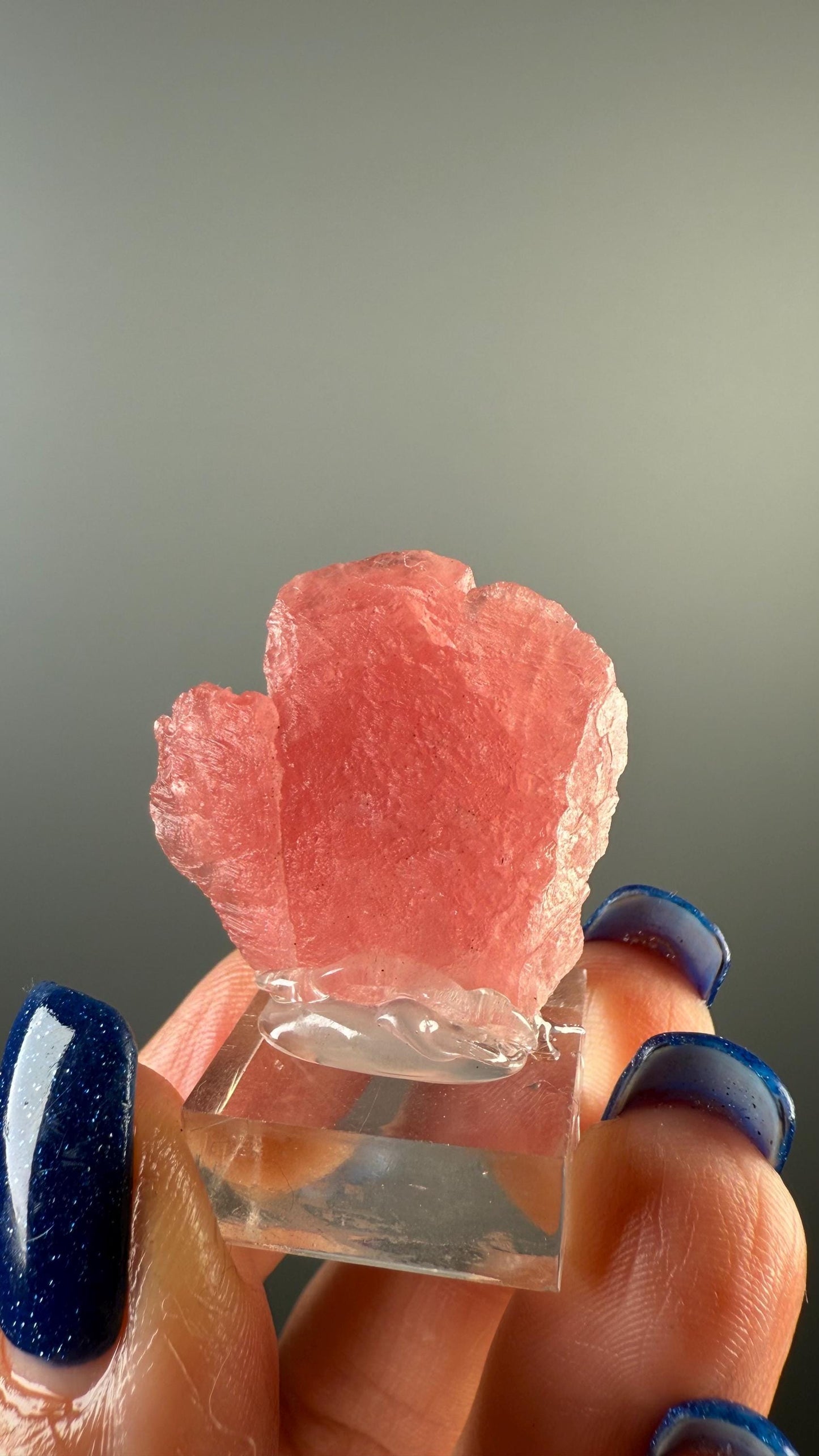 Pink Rhodochrosite Crystal