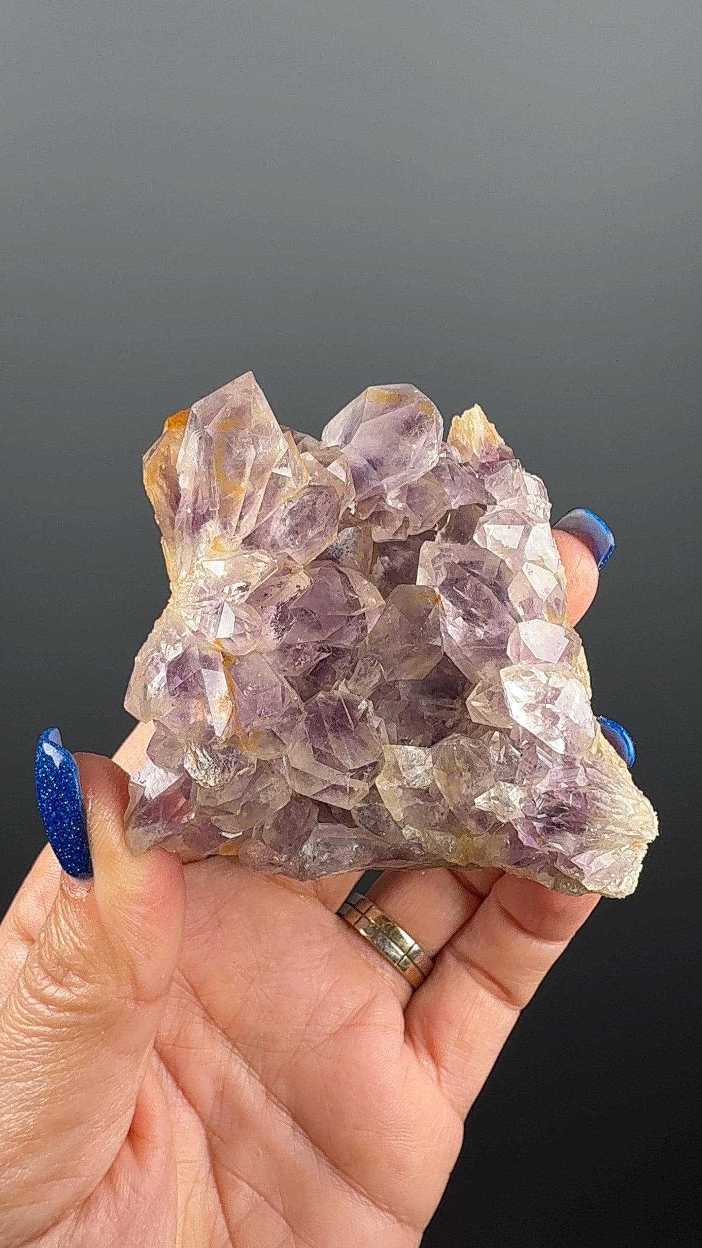 Ametrine Crystal Cluster