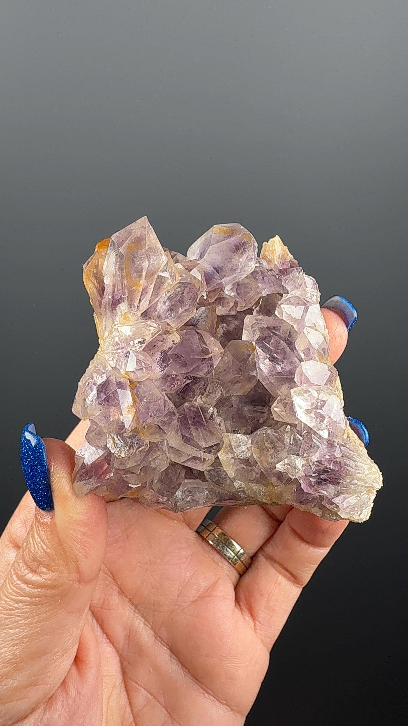 Ametrine Crystal Cluster