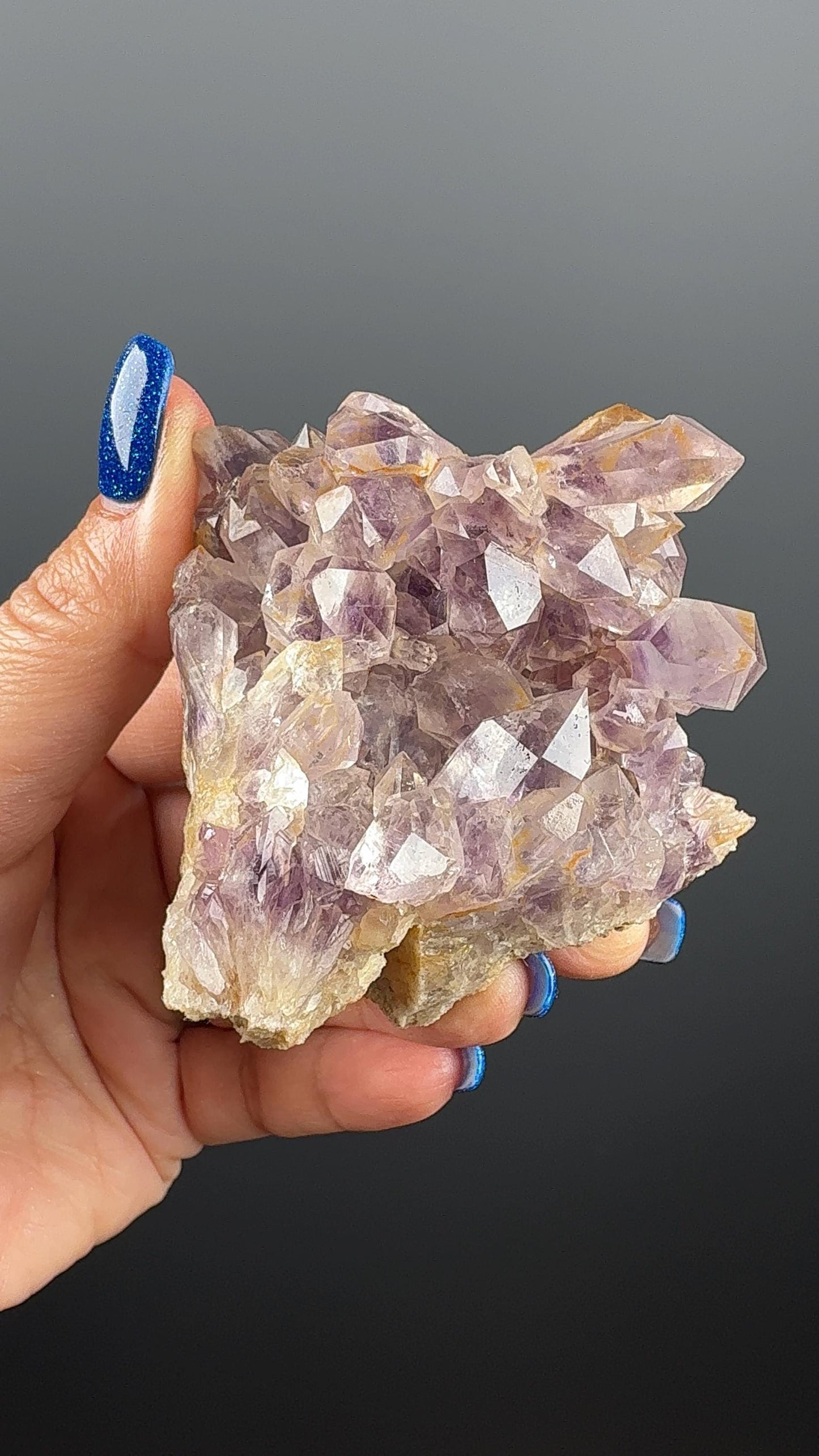 Ametrine Crystal Cluster