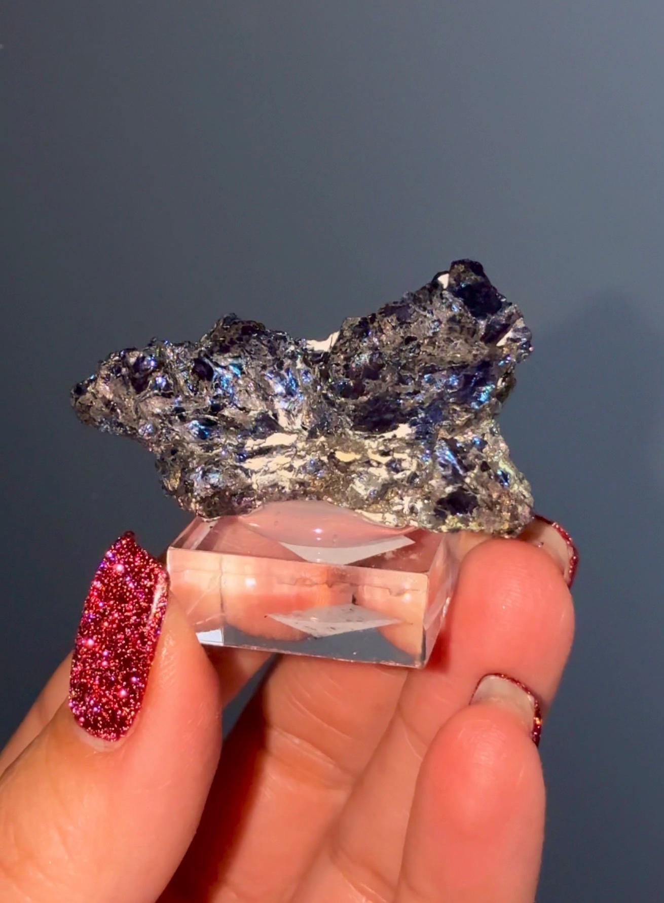 Rare!! Purple-Blue Covellite Specimen From Leonard Mine, Butte Dist. Montana USA