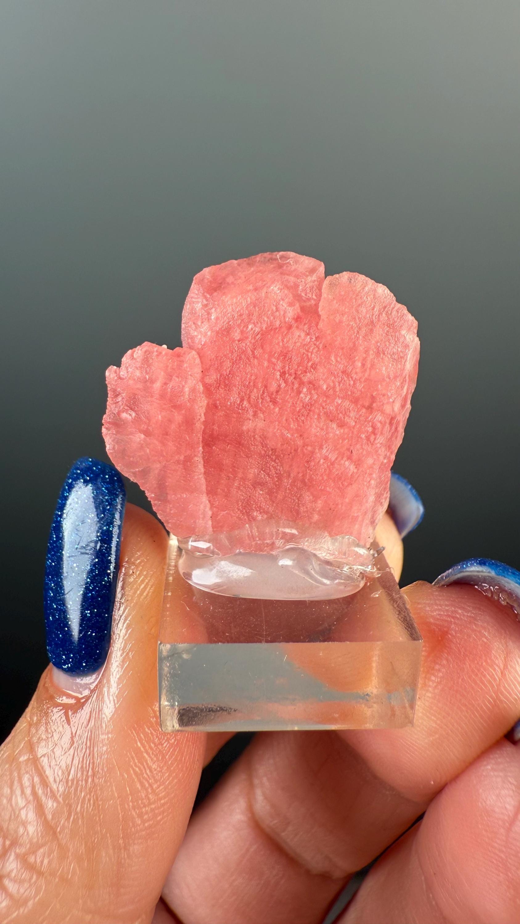 Pink Rhodochrosite Crystal