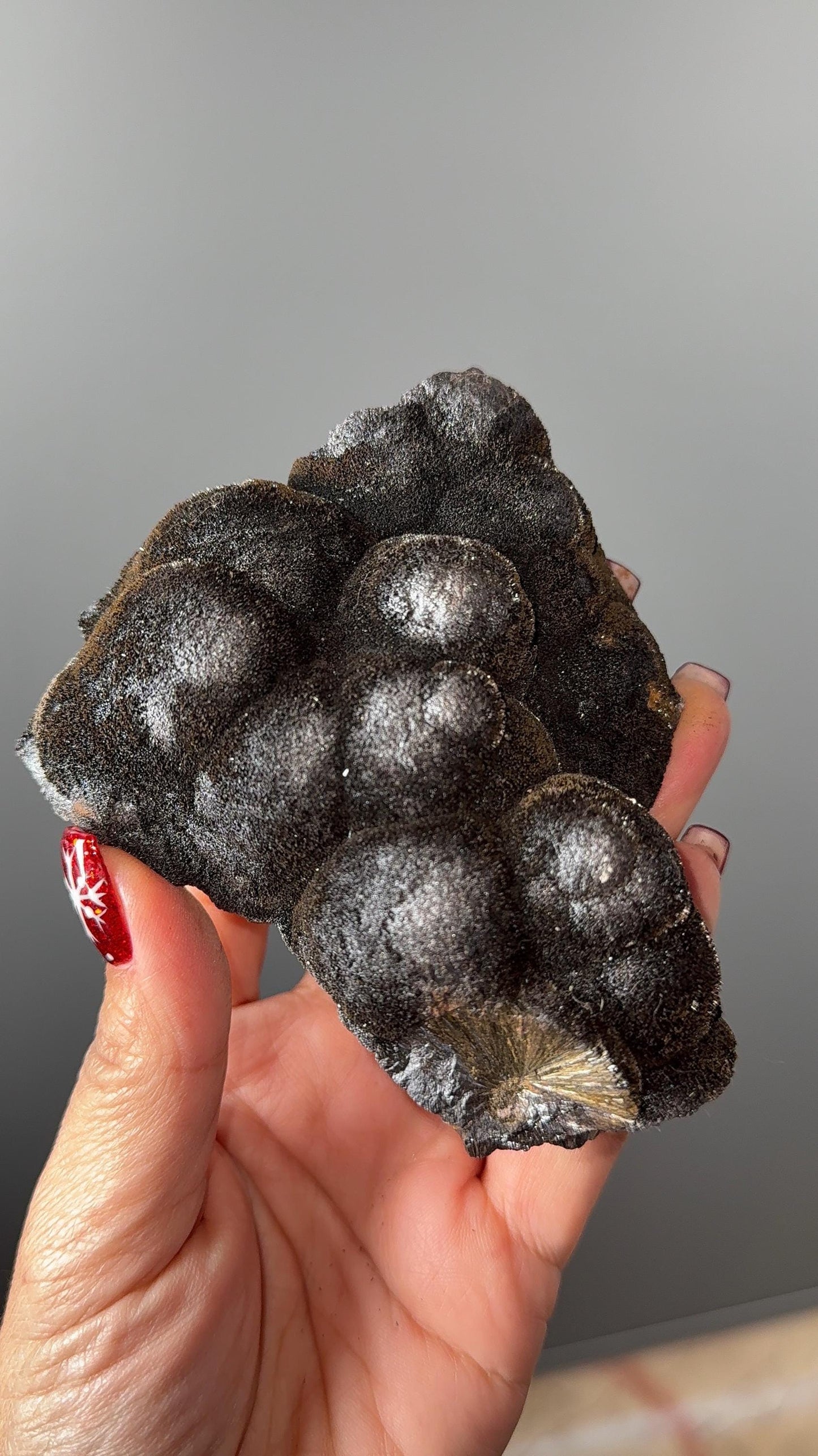 Rare! Silky Hematite with Manganese Specimen (Double Side)