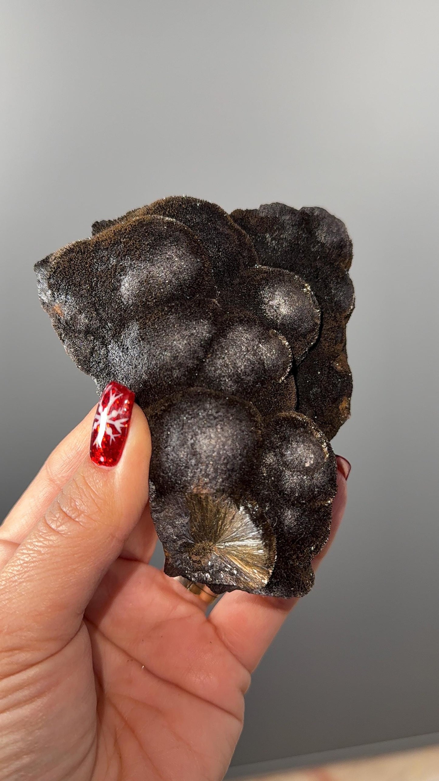 Rare! Silky Hematite with Manganese Specimen (Double Side)