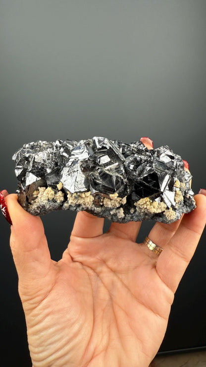 Rhodocrosite, Boulangerite and Sphalerite Mineral from Kosovo