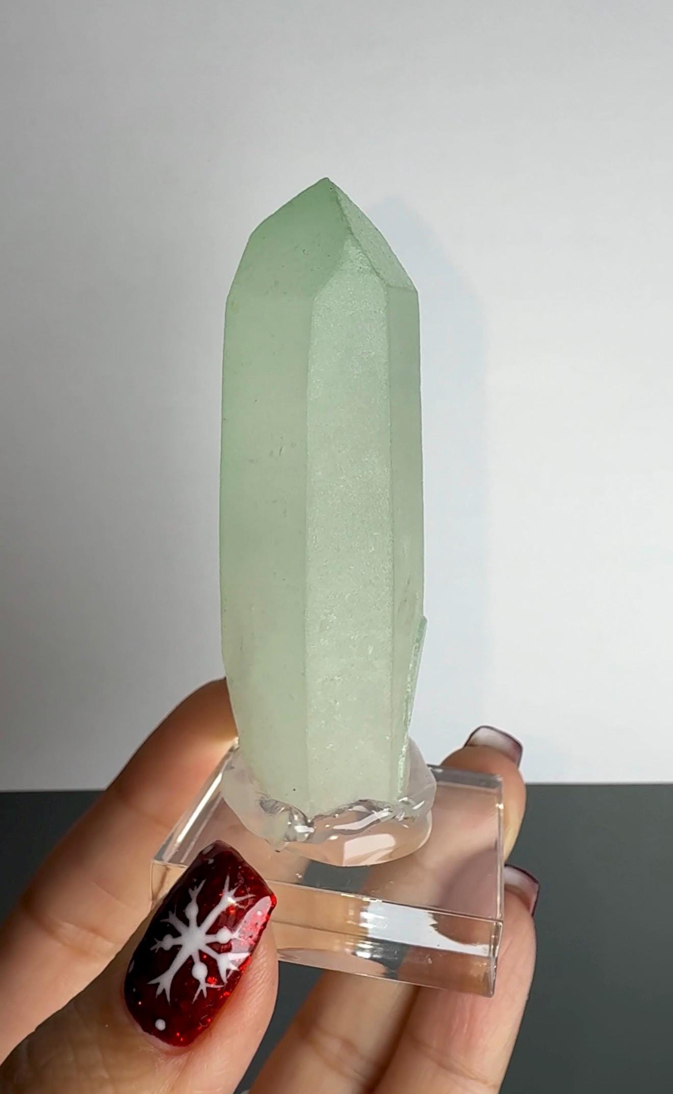 Rare Quartz with Green Fucsite Inclusions
