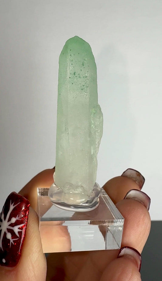 Rare Quartz with Green Fucsite Inclusions