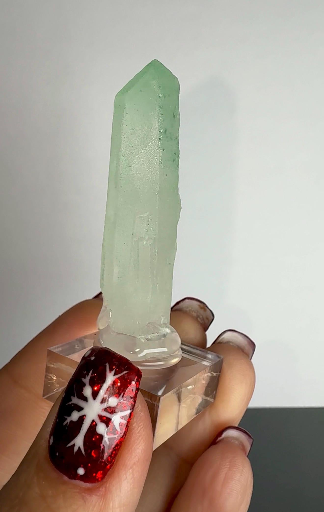Rare Quartz with Green Fucsite Inclusions