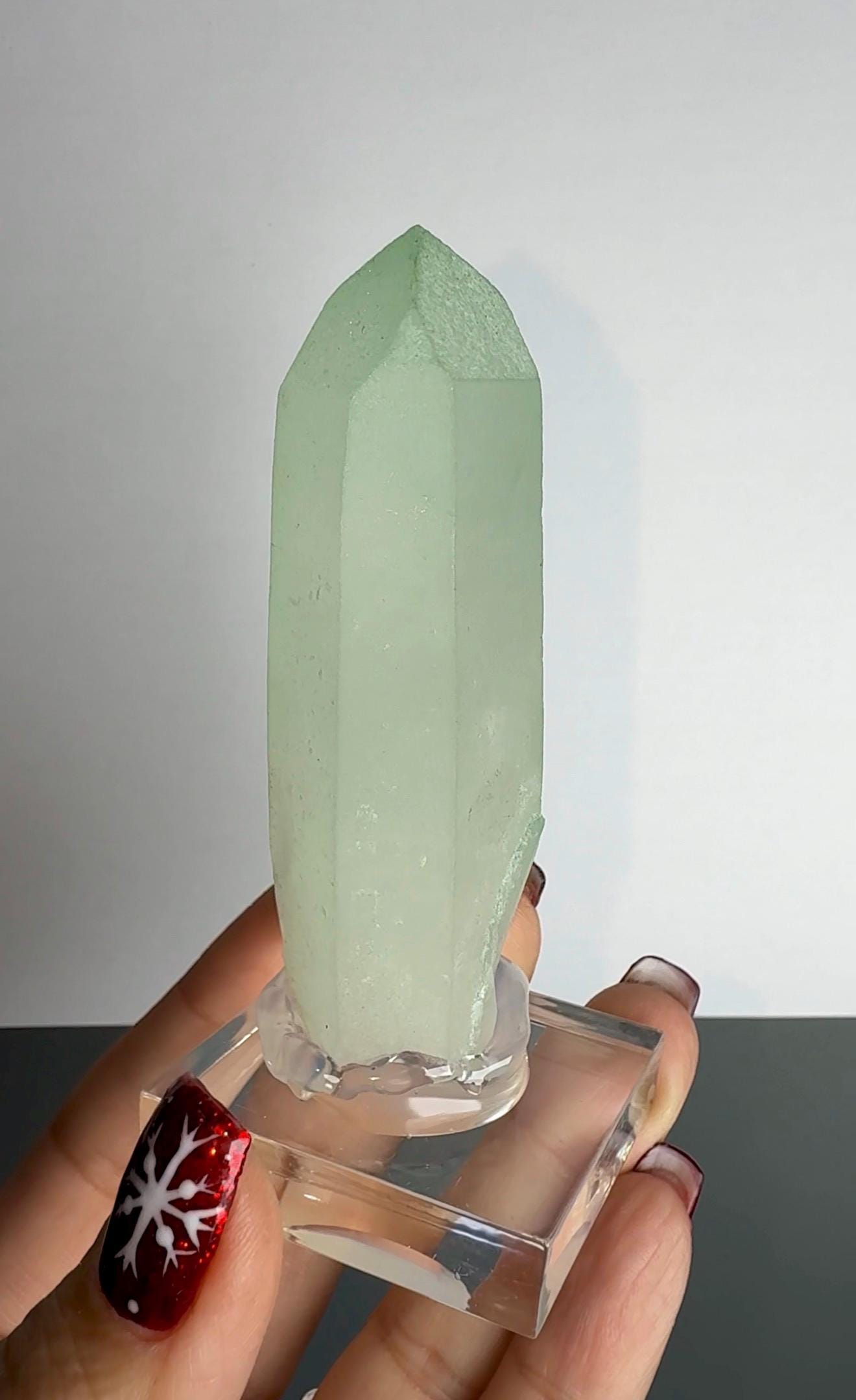 Rare Quartz with Green Fucsite Inclusions