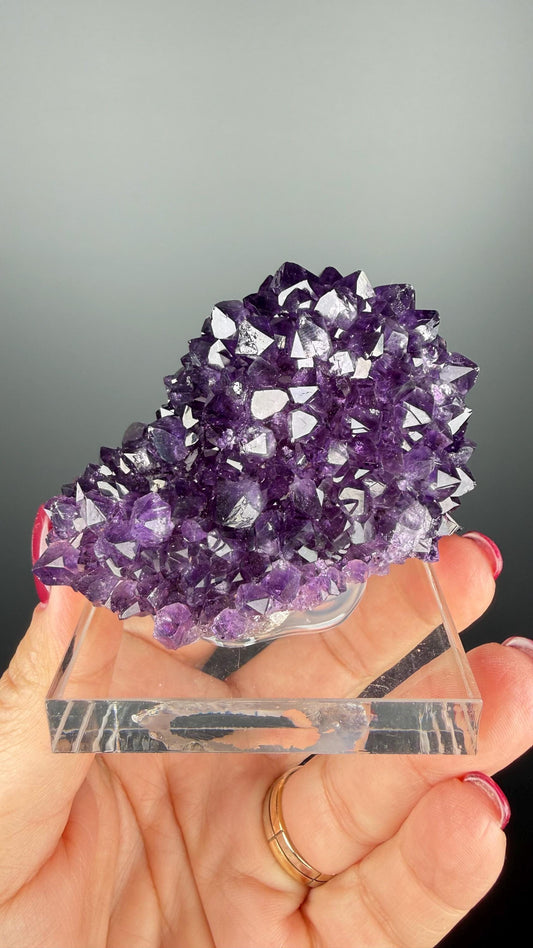 Purple Amethyst Specimen: Rich Color and Crystals from Uruguay