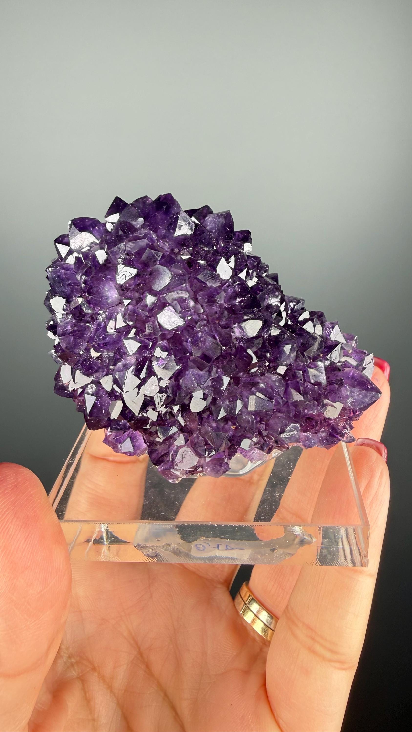 Purple Amethyst Specimen: Rich Color and Crystals from Uruguay