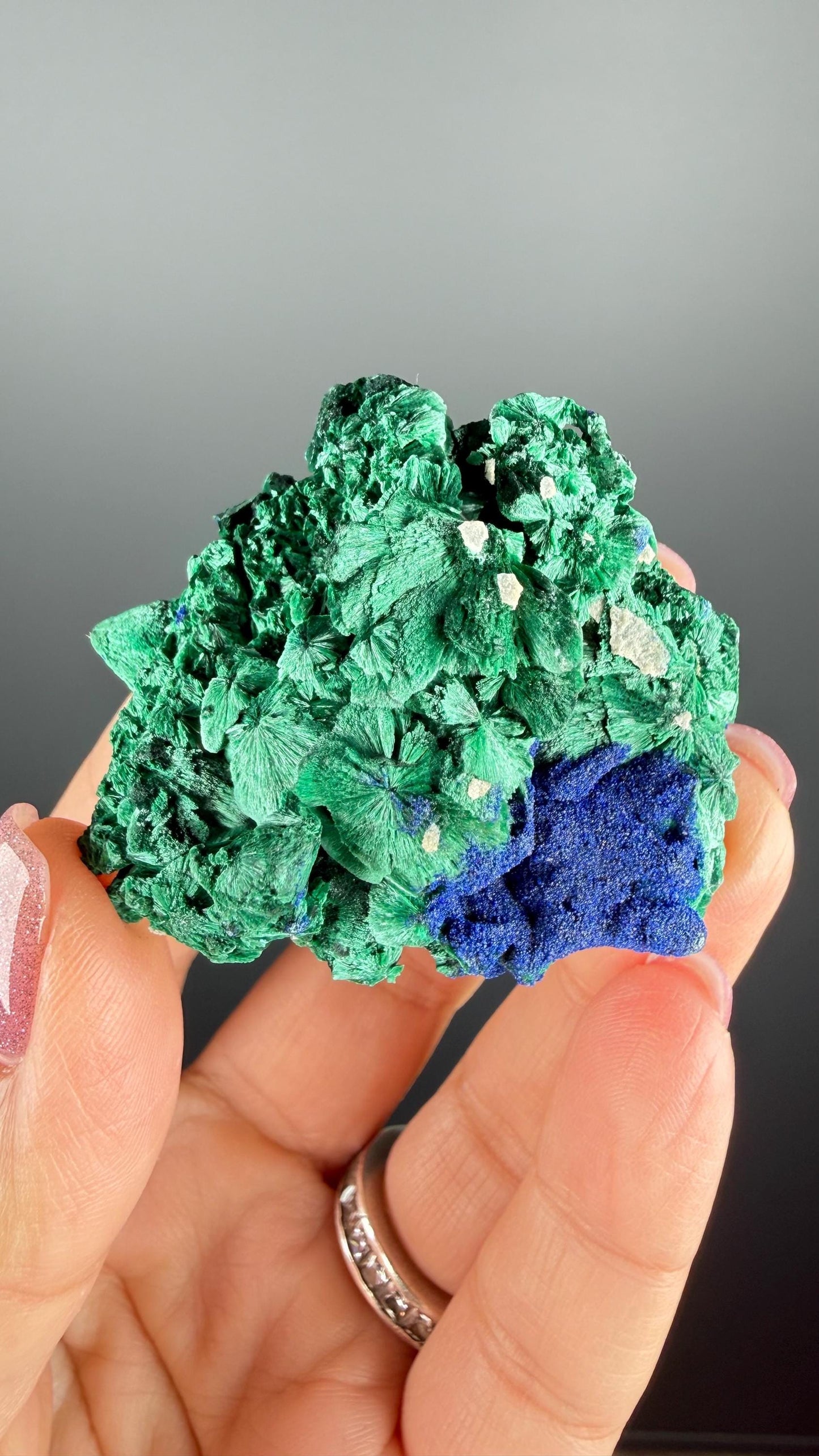 Azurite-Malachite Crystal Specimen