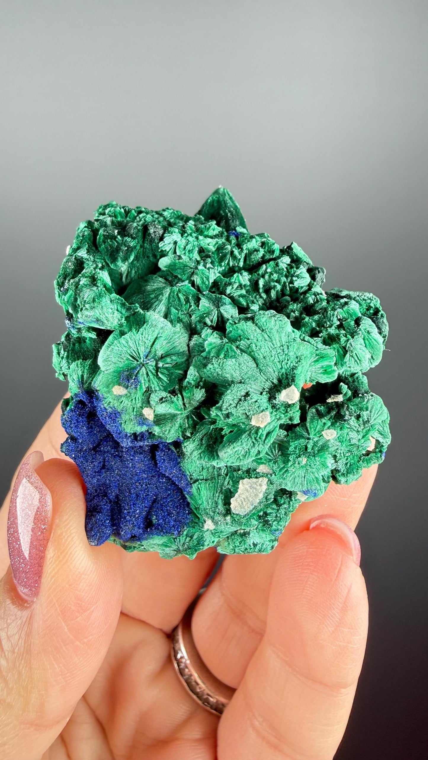 Azurite-Malachite Crystal Specimen