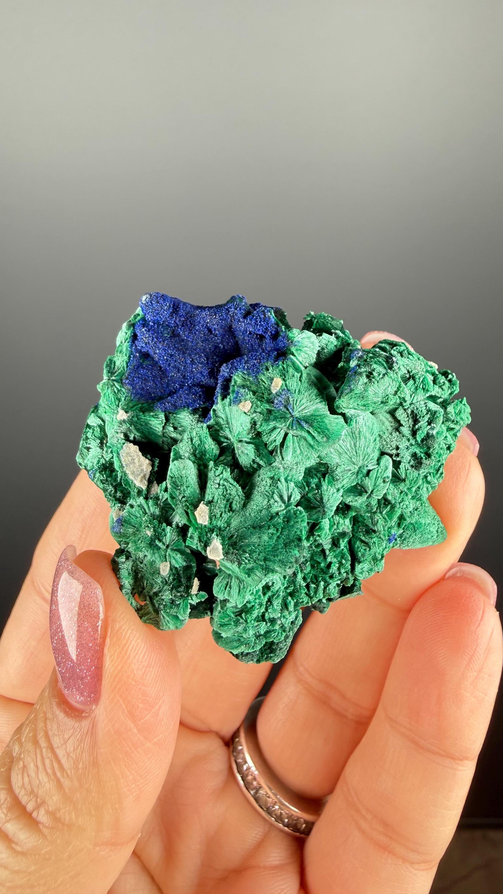Azurite-Malachite Crystal Specimen