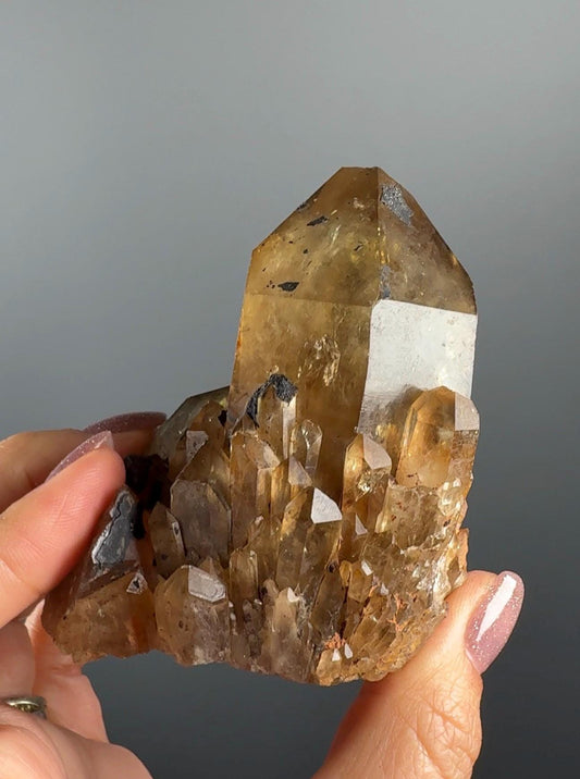 Pure Solar Energy: Natural Kundalini Citrine from the Congo