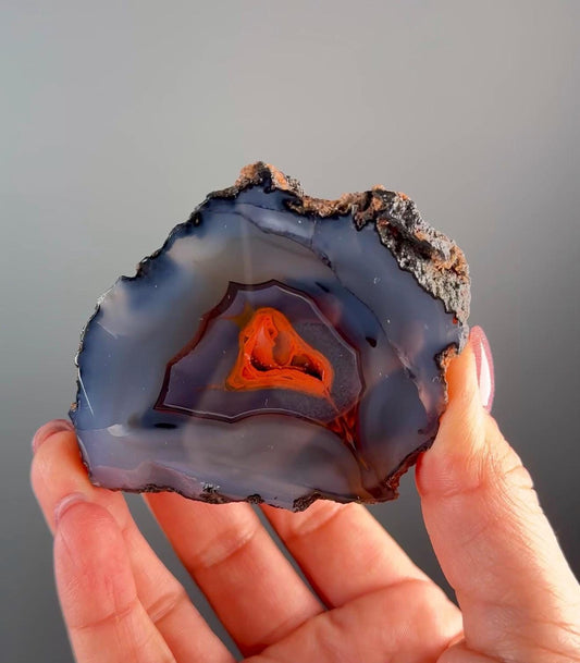UV Reactive Red Fox Agate Specimen, Patagonia Origin