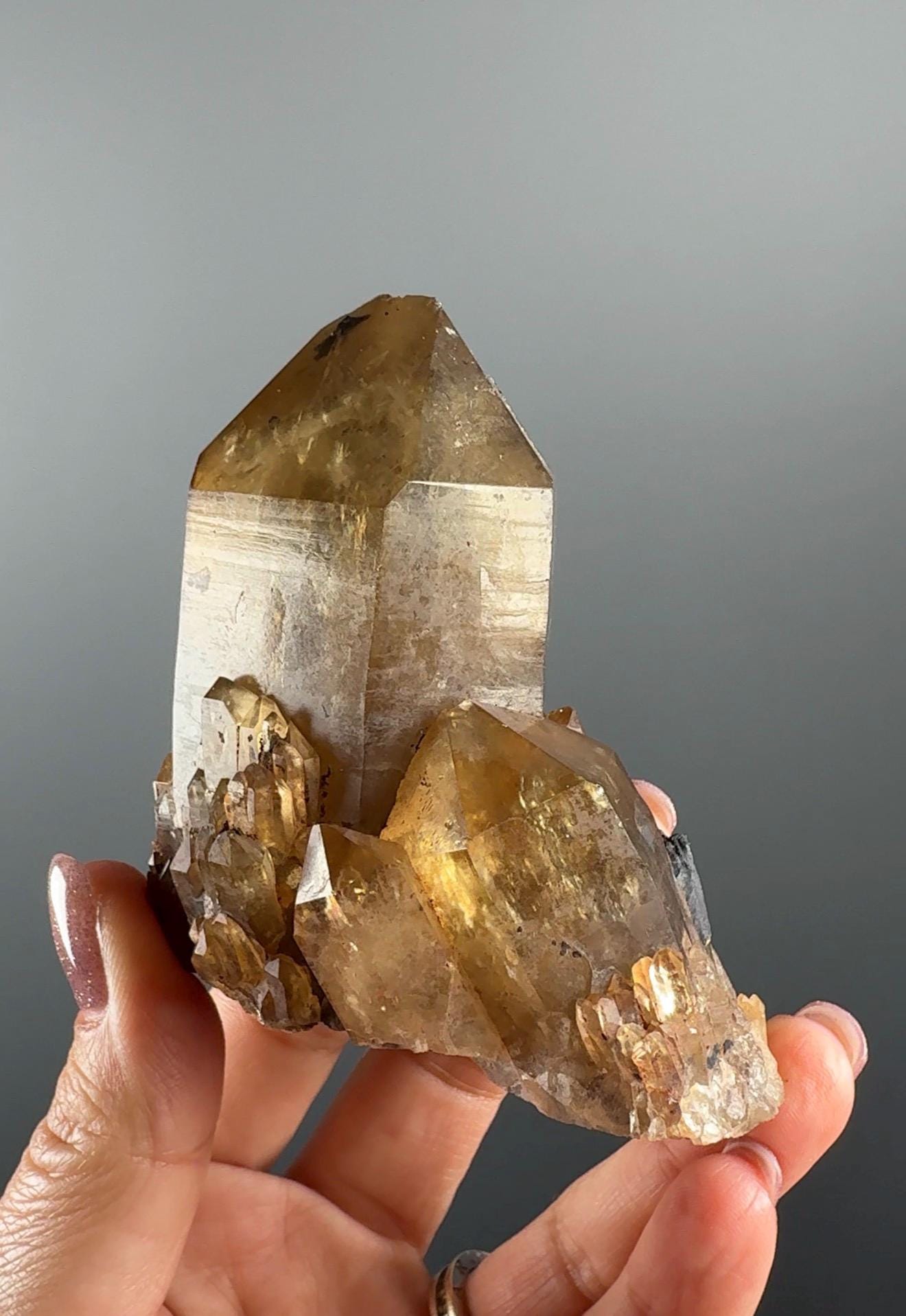 Pure Solar Energy: Natural Kundalini Citrine from the Congo