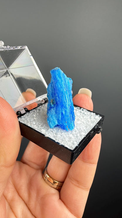 Chalcanthite Specimen from Planet Mine Arizona (with display box)