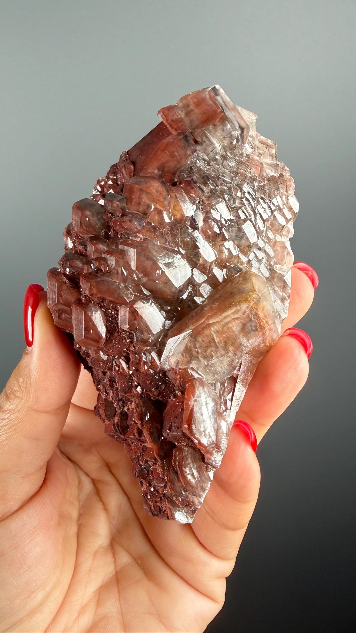 Raw Chocolate Calcite Crystal Specimen from China