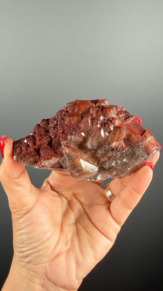 Raw Chocolate Calcite Crystal Specimen from China