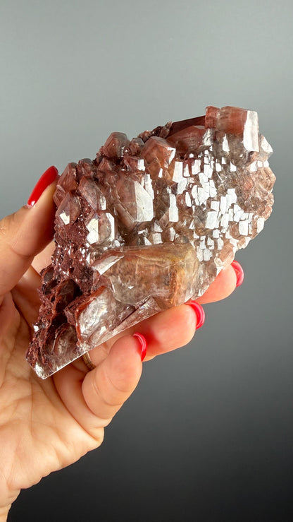 Raw Chocolate Calcite Crystal Specimen from China