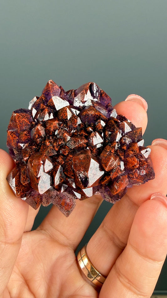 Amethyst Crystal Cluster – Red-Purple Amethsyt from Canada