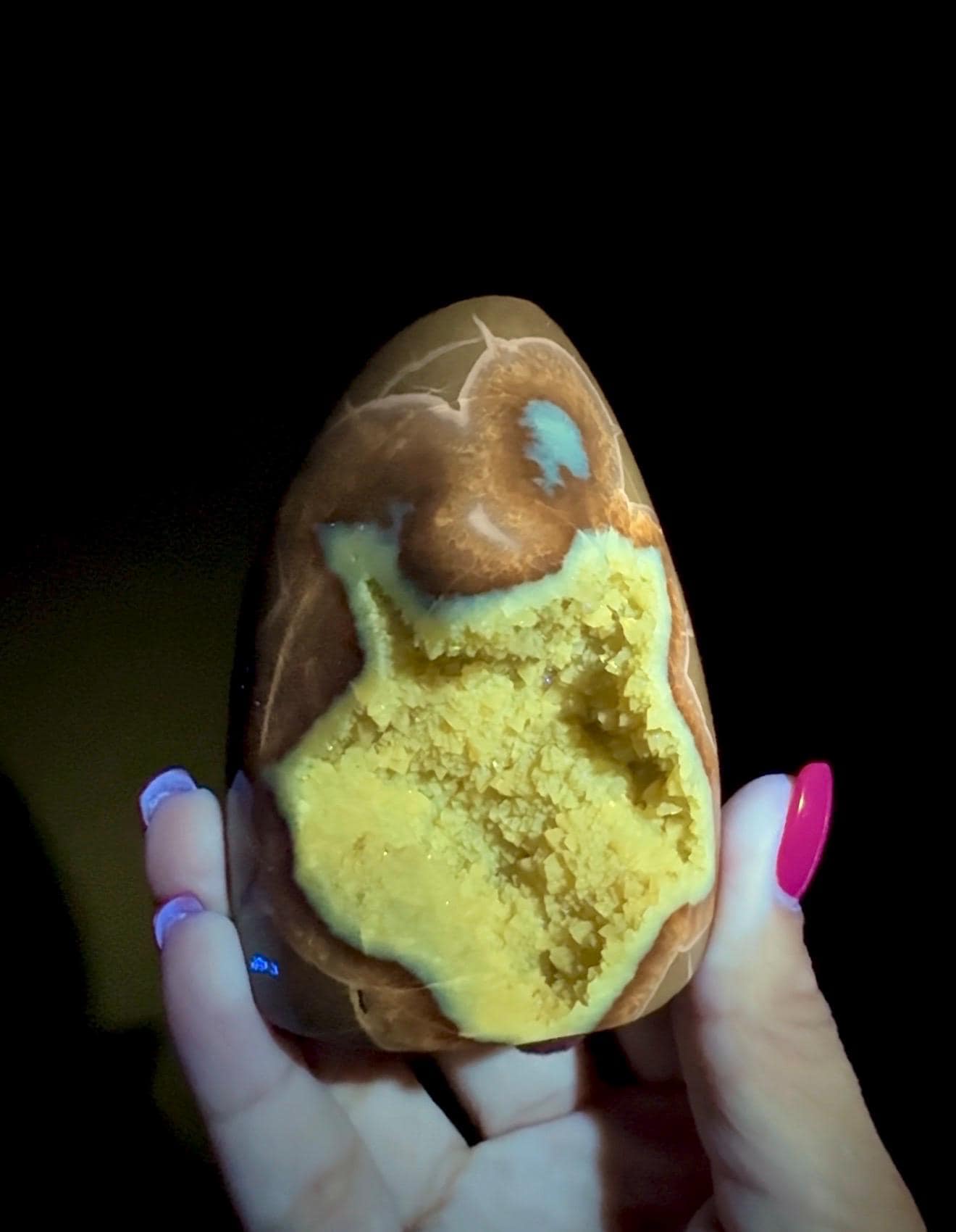 UV Reactive! Utah Septarian Geodes