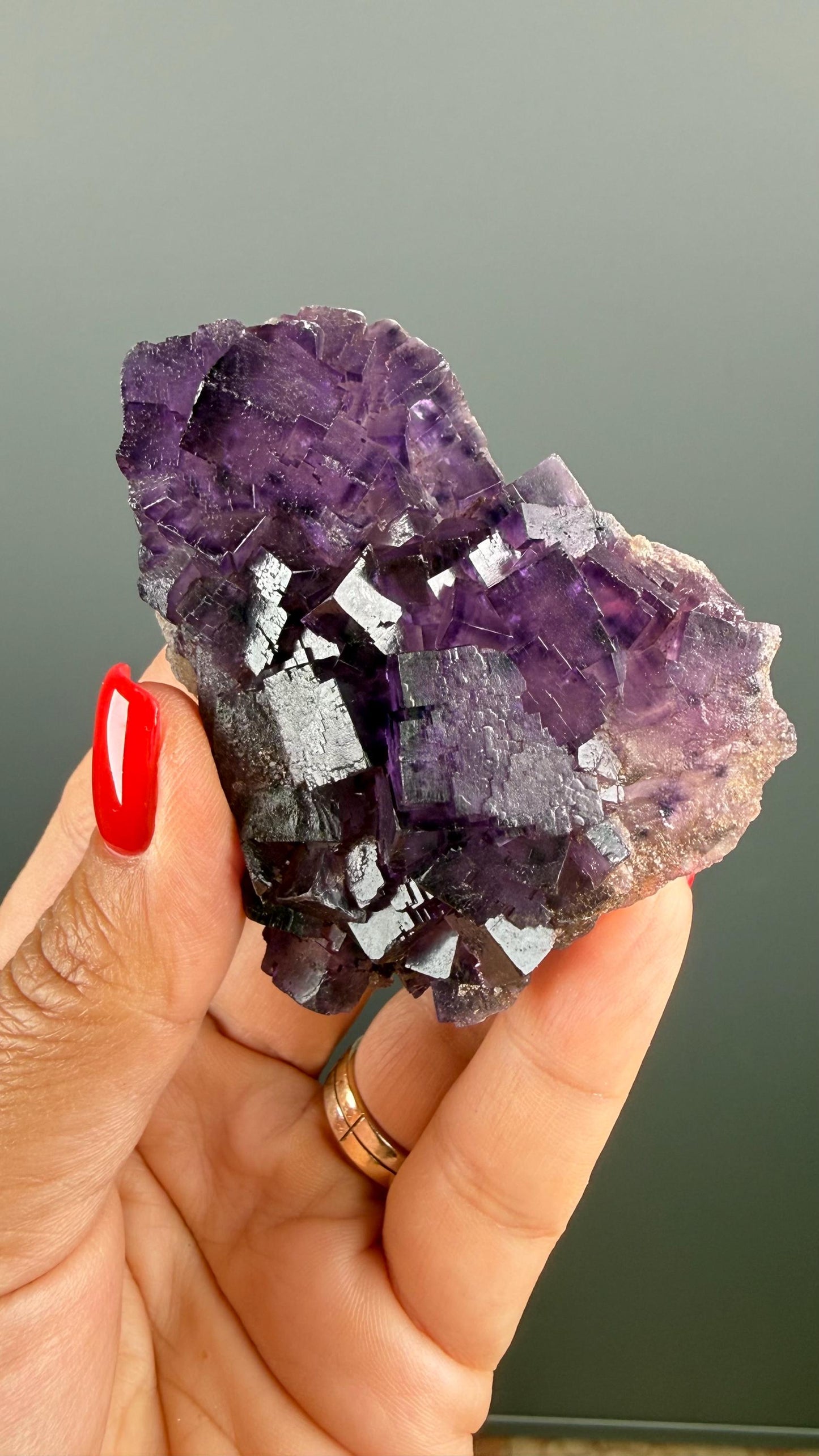 Purple Fluorite Crystal Specimen from Turkey