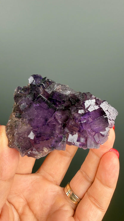 Purple Fluorite Crystal Specimen from Turkey