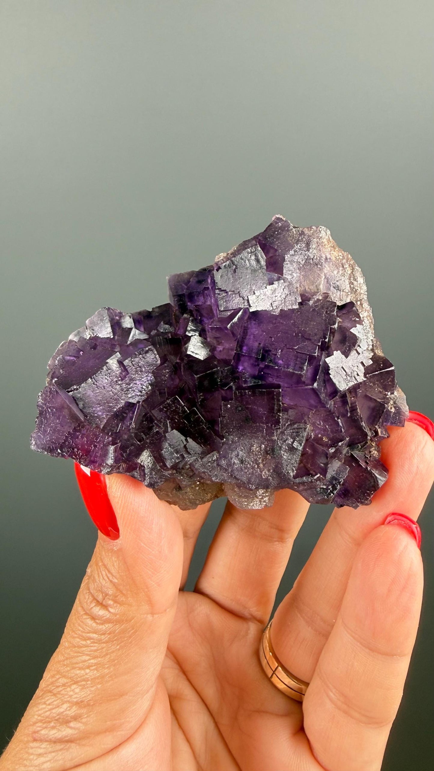 Purple Fluorite Crystal Specimen from Turkey
