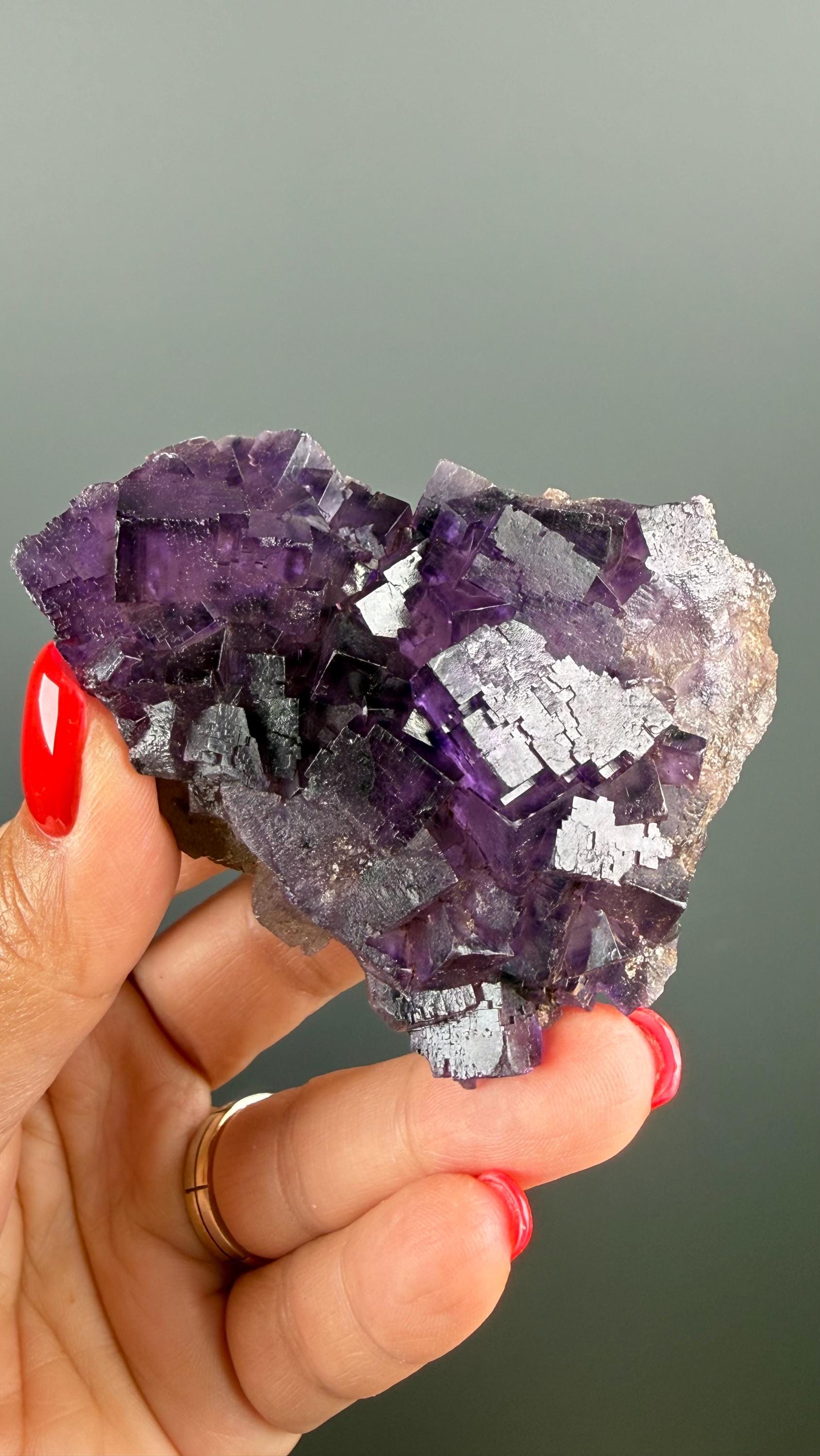 Purple Fluorite Crystal Specimen from Turkey