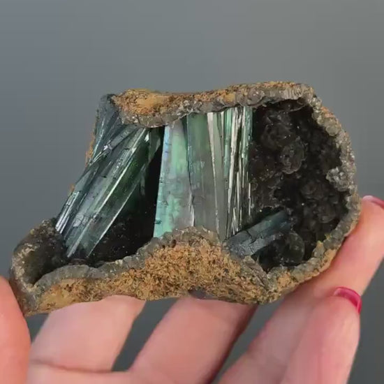 Gemmy Blue Green Vivianite, Vivianite Crystal