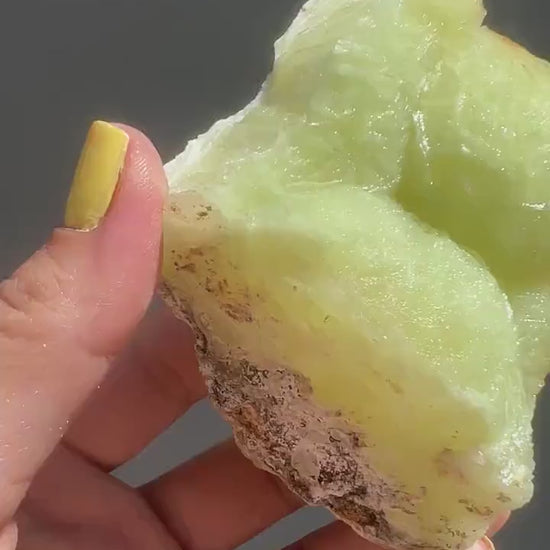 New Location! Rare Botryoidal  Green Prehnite  Crystal