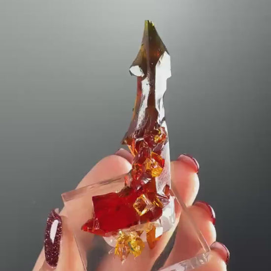 Orange Zincite Specimen, Zincite Crystal