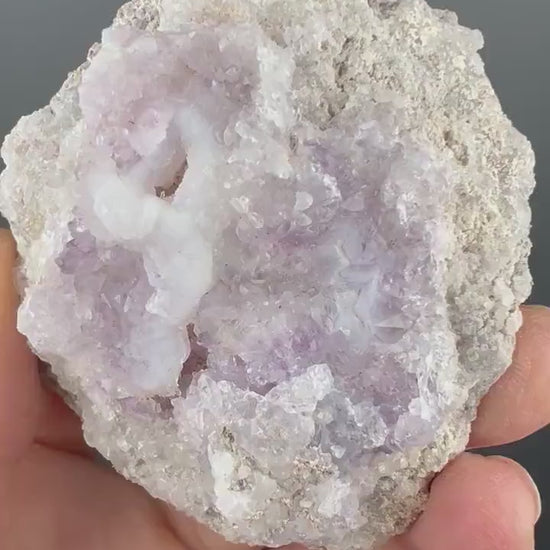 Interesting Piece! UV Reactive Hyalite Opal Geode from Mexico, Hyalite Opal